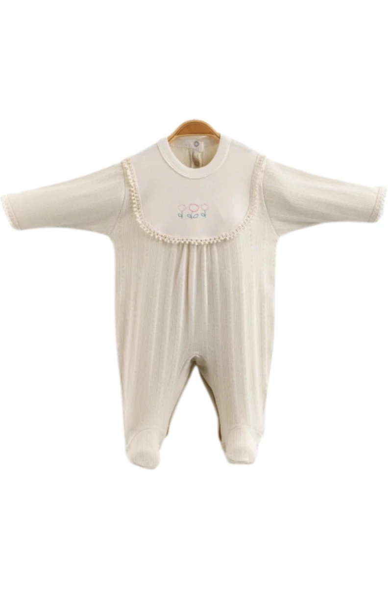 LALE NAKIŞLI PENYE KIZ BEBE TULUM 8114