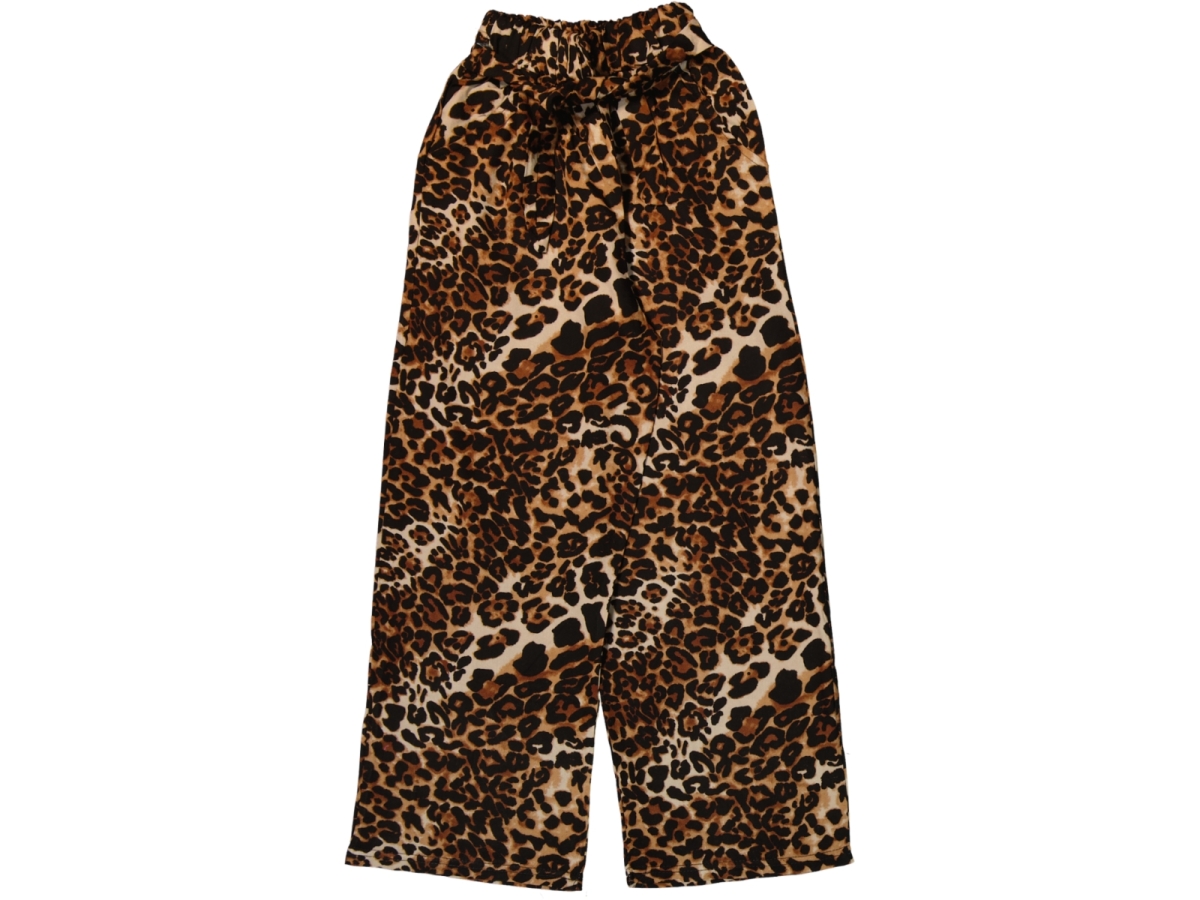 LEOPAR BASKILI BELİ LASTİKLİ KIZ TEK ALT 8/12 YAŞ 