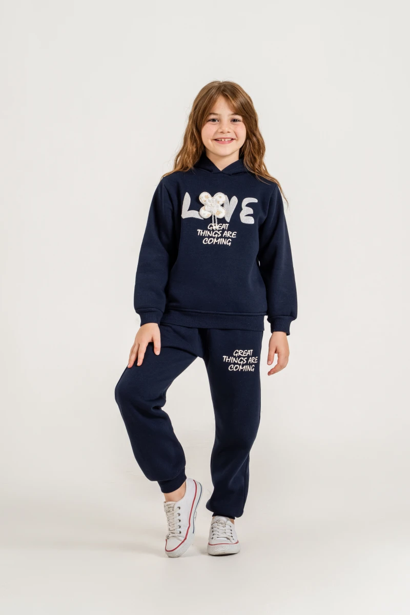 LOVE 3 İP KIZ ÇOCUK EŞOFMAN TAKIM 7223