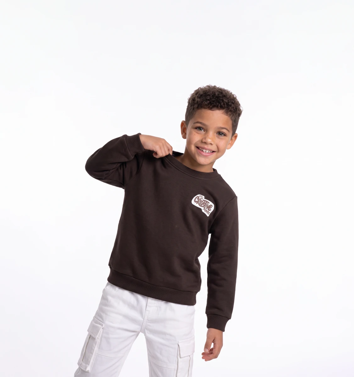 MINDS BASKILI 3 İP ERKEK ÇOCUK SWEAT 4194