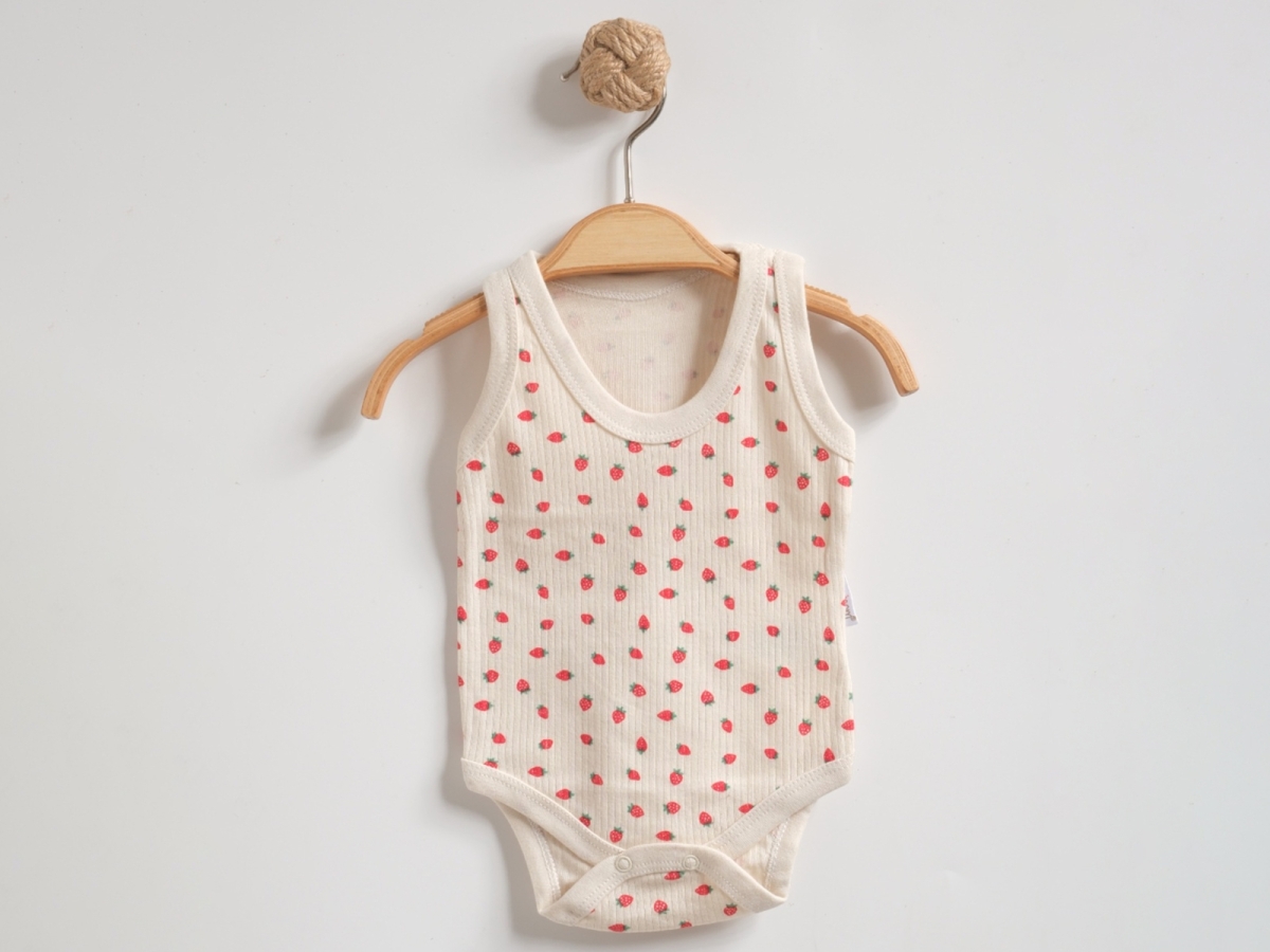 MİNİK ÇİLEK BASKILI ASKILI BEBE ÇITÇITLI BADY 2123