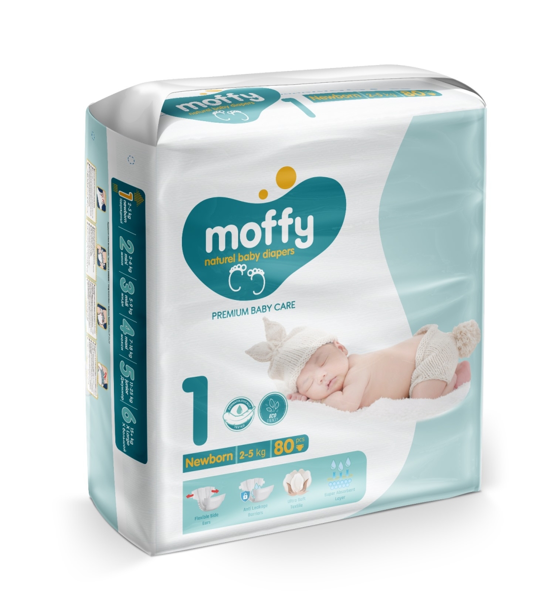 MOFFY BEBEK BEZİ JUMBO PKT 1 NO 2- 5 80 ADET