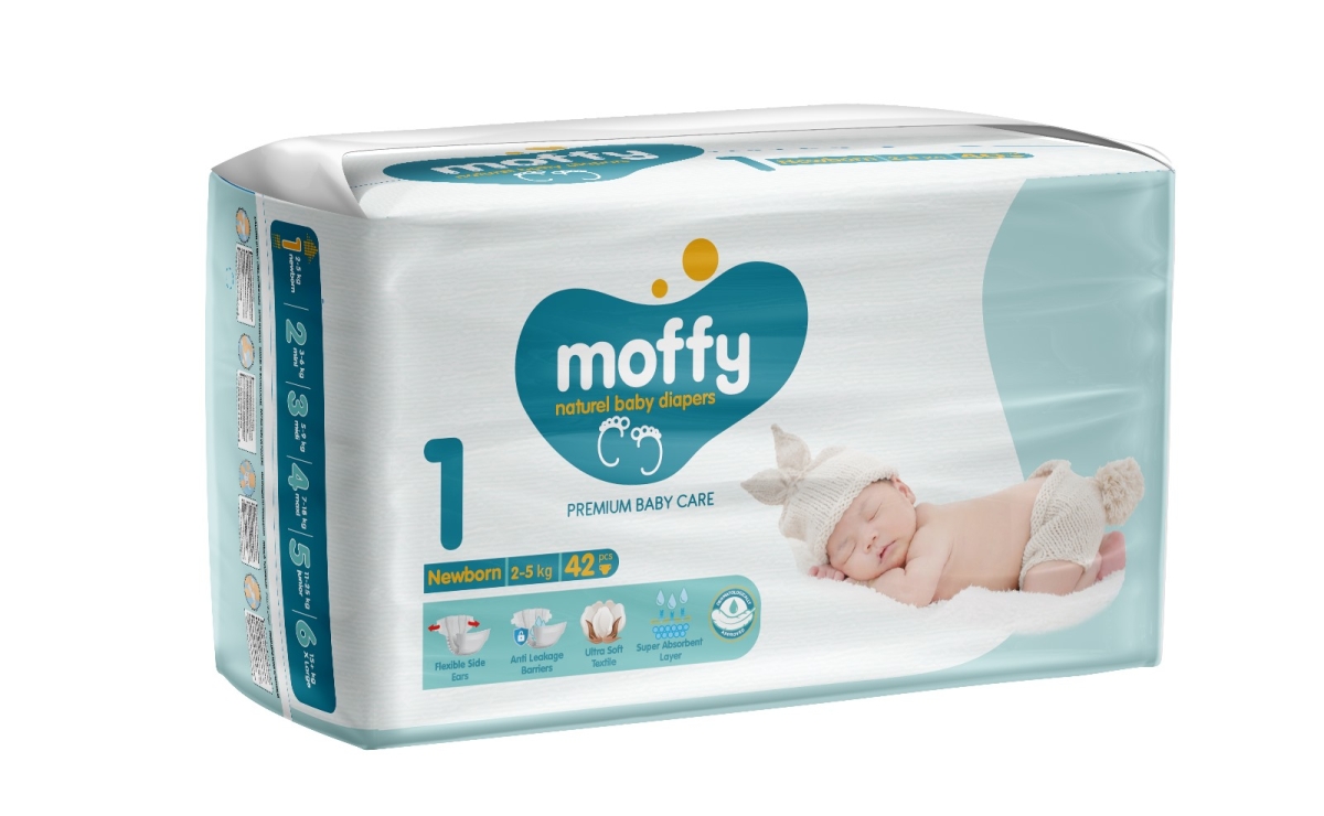 MOFFY TWİN BEBEK BEZİ PKT 1 NO 2-5 KG 42 ADET