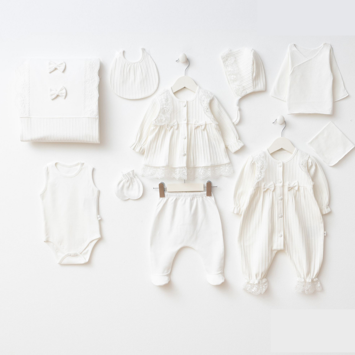 MONALİSSA KIZ 10 LU BEBE ZIBIN SET 10016