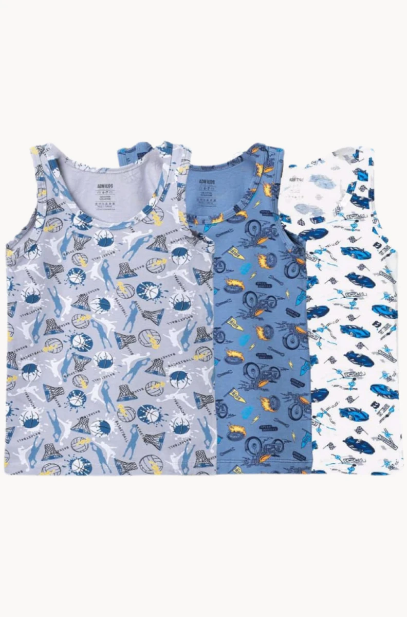 MUHTELİF DESENLİ ERKEK ÇOCUK ATLET 7601/9