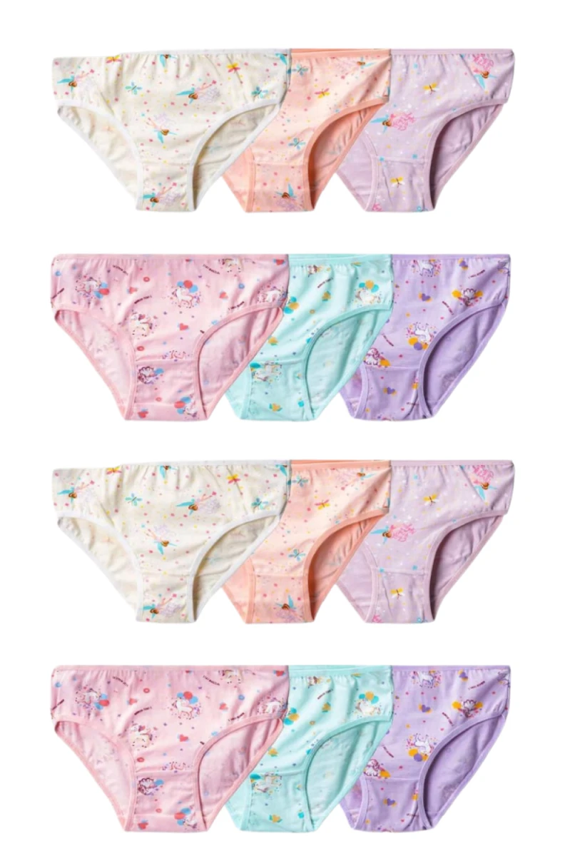 MUHTELİF DESENLİ KIZ ÇOCUK SLİP 7002/15