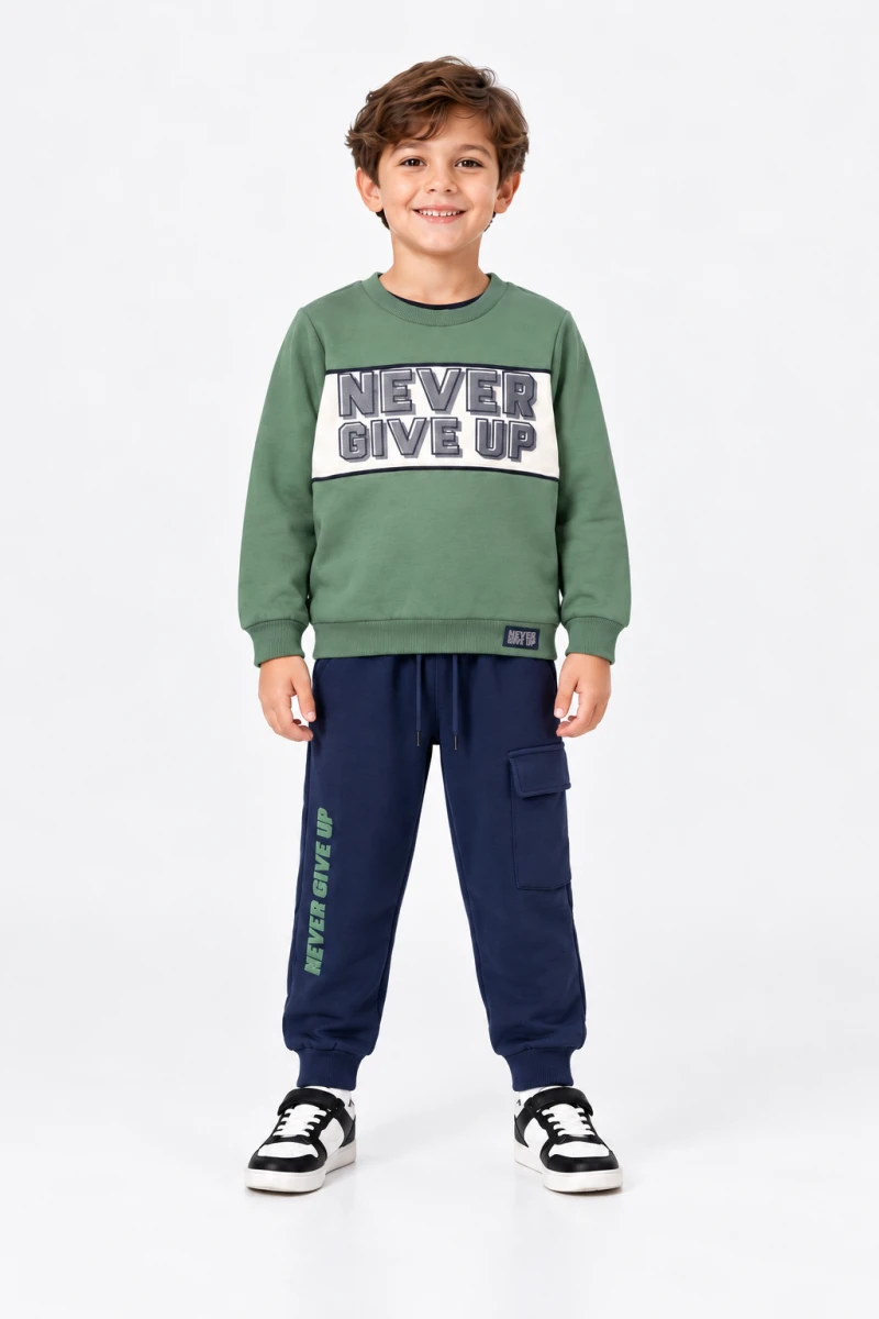  NEVER GIVE UP BASKILI 3 İP ERKEK ÇOCUK TAKIM 26752