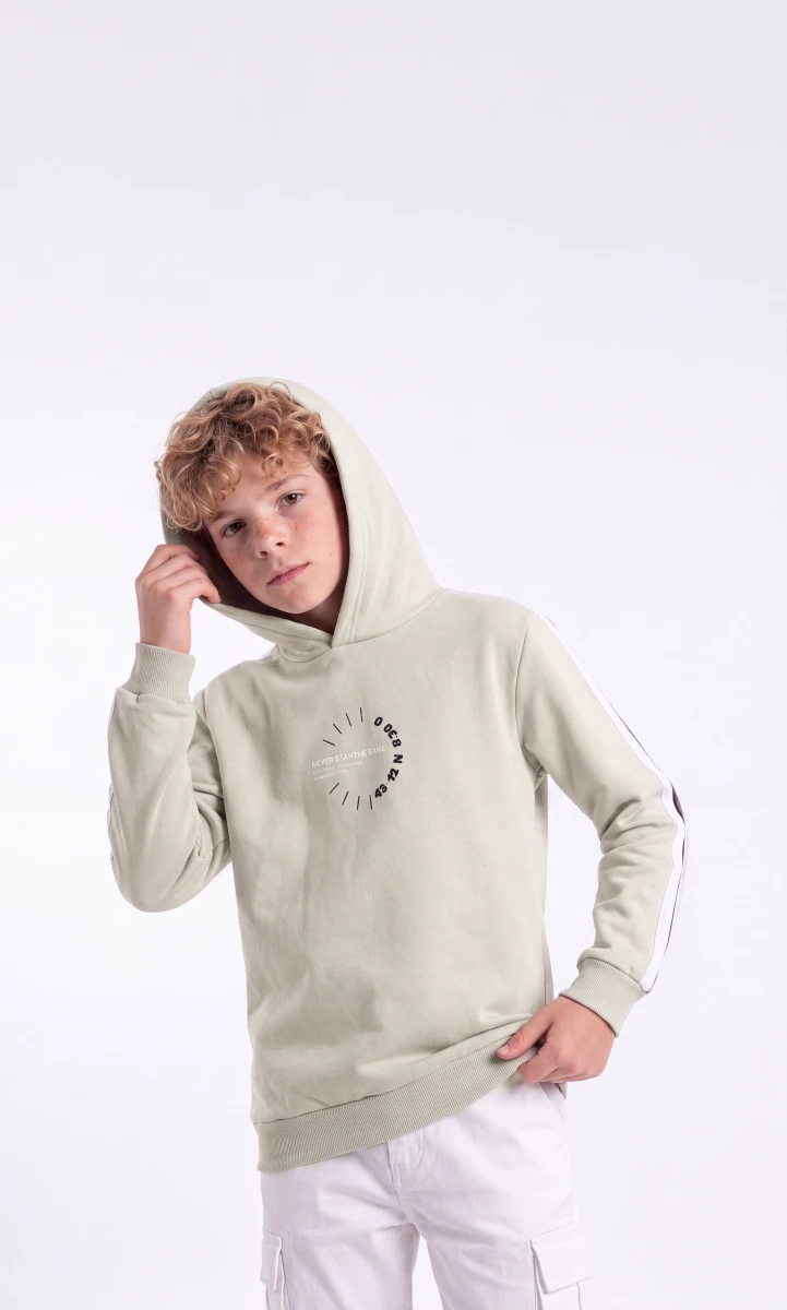 NEVER STAY BASKILI 3 İP ERKEK ÇOCUK SWEAT 4181