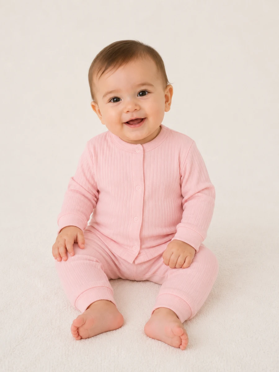 ÖNDEN ÇITÇITLI RAPORLU BEBE PİJAMA TAKIM 120