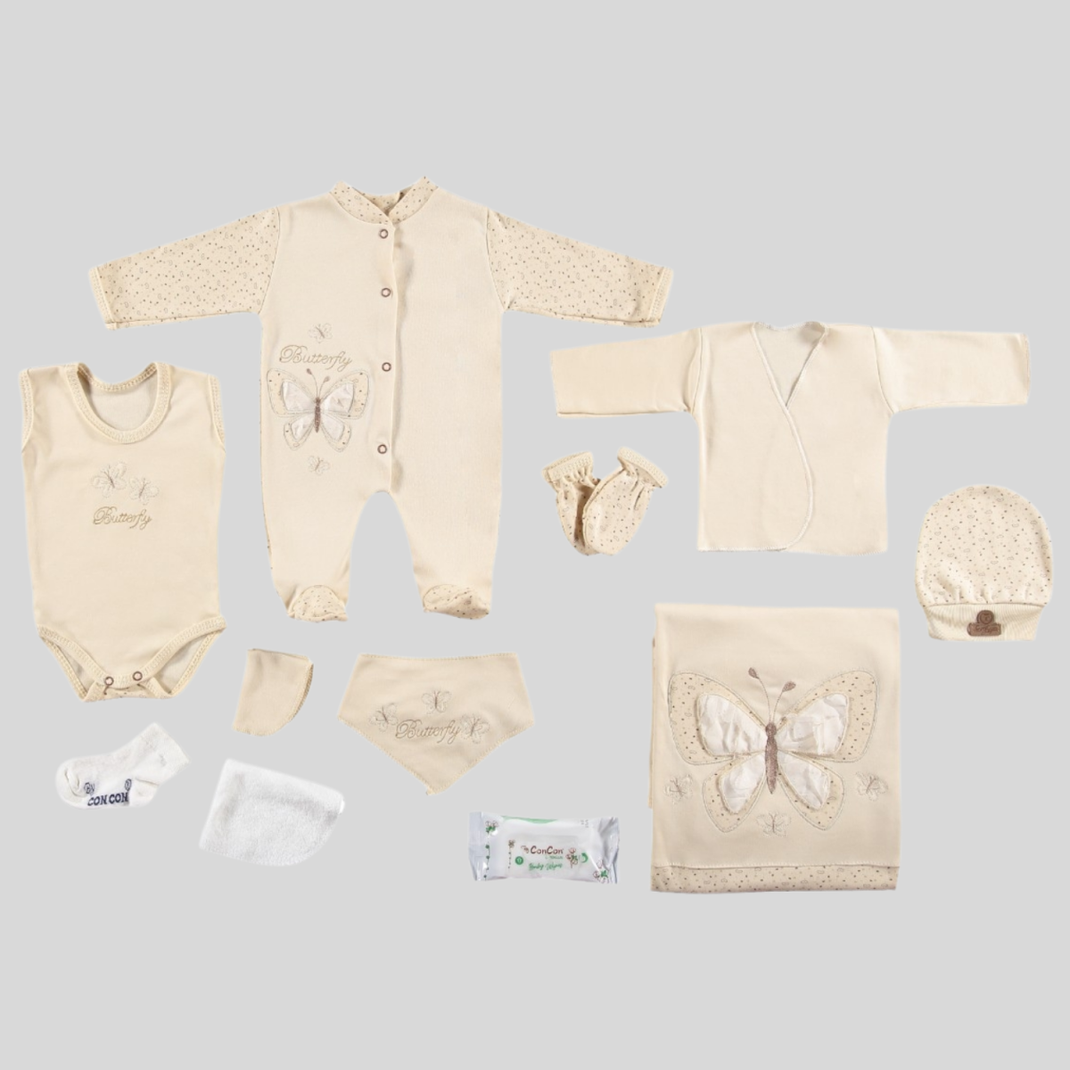 ORGANİK BUTTERFLY 10 PARÇA LÜX SET 1645