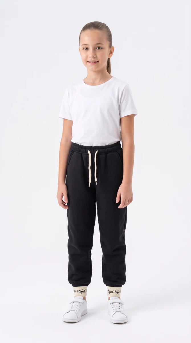 PAÇA FİTİLLİ 3 İP KIZ ÇOCUK EŞOFMAN ALT KC5303