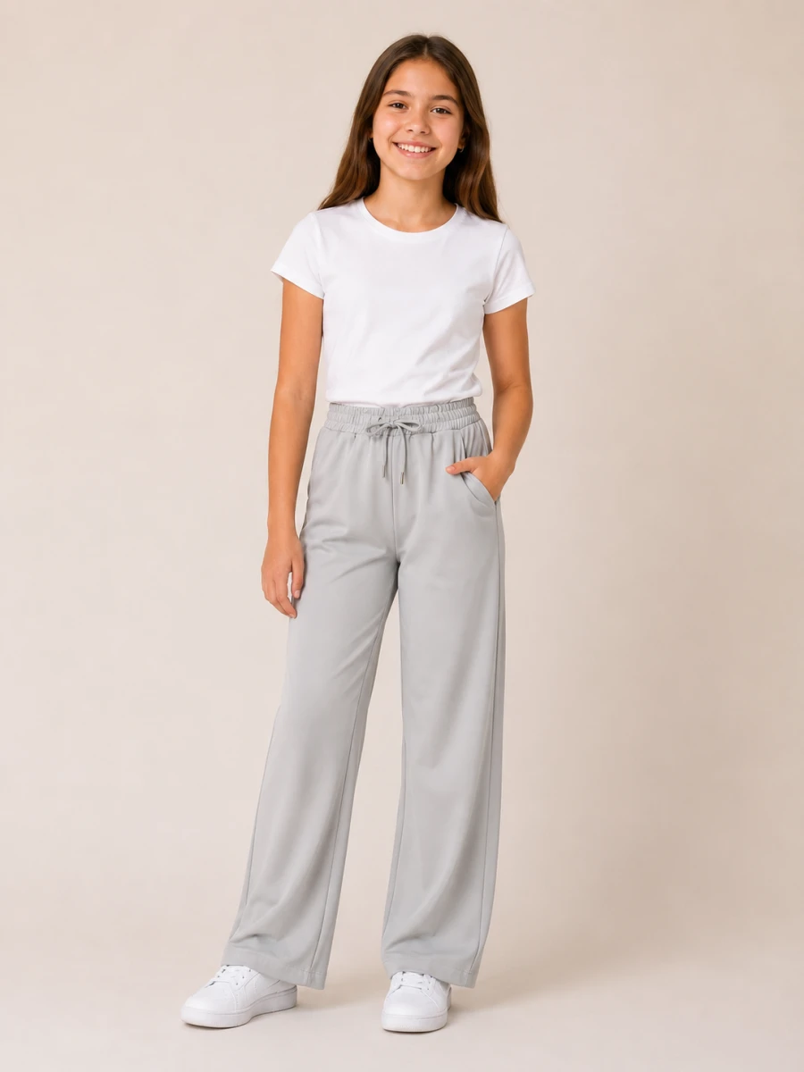 PALAZO KIZ ÇOCUK DÜZ PANTALON 5740