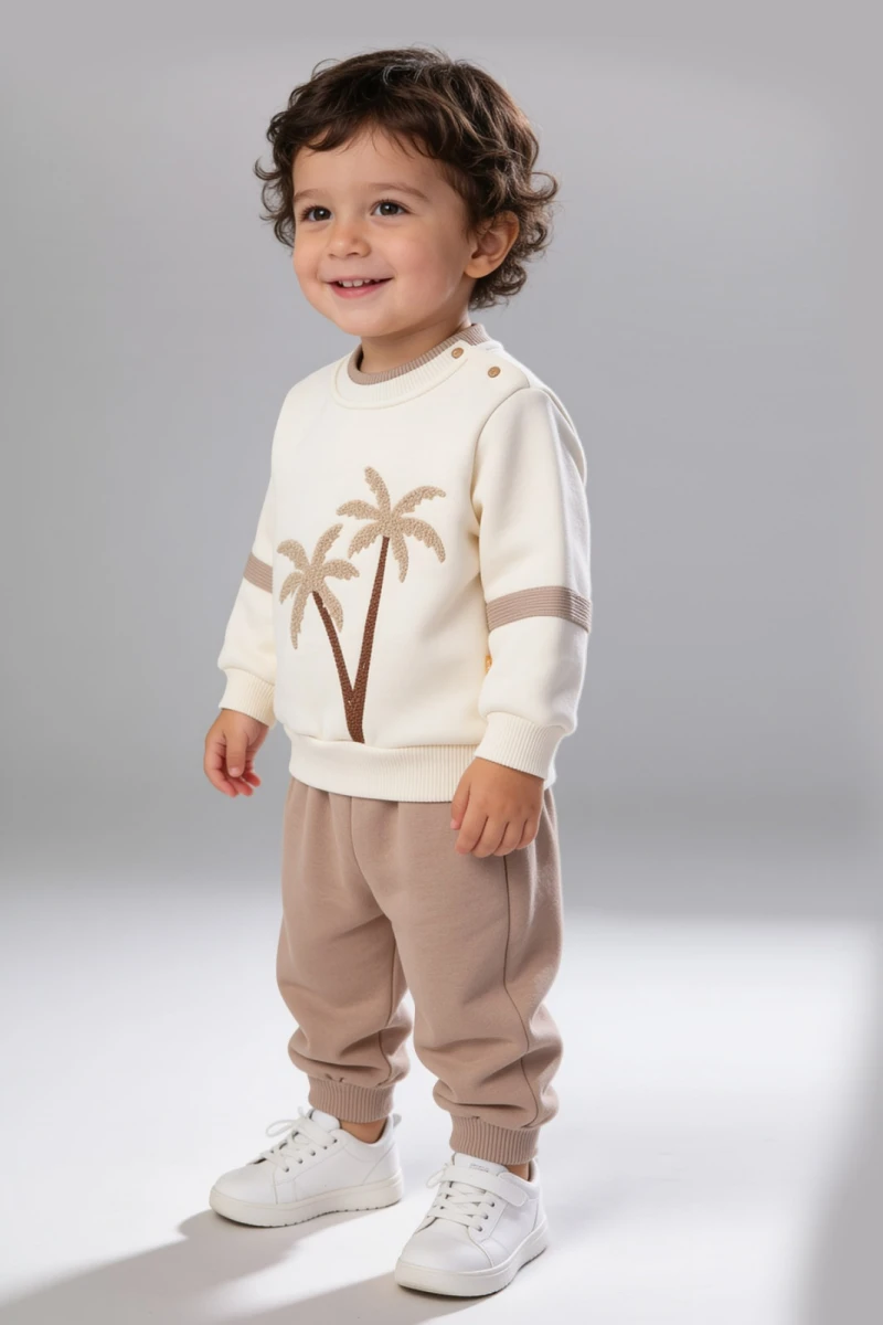 PALMİYELİ SÜZENELİ 3 İP ERKEK BEBE TAKIM 2650
