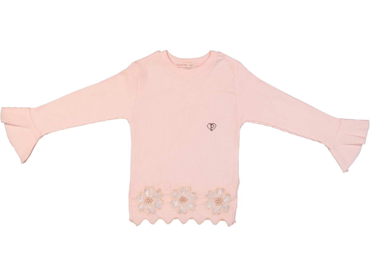 PAPATYA APLİKELİ ARMALI KIZ ÇOCUK SWEAT 7701