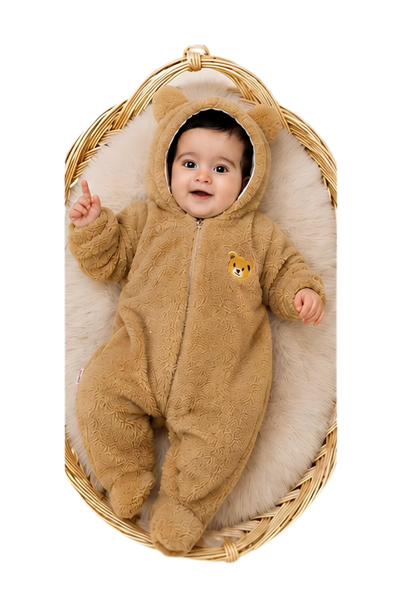PATİKLİ AYICIK KUZU BEBE TULUM 1301