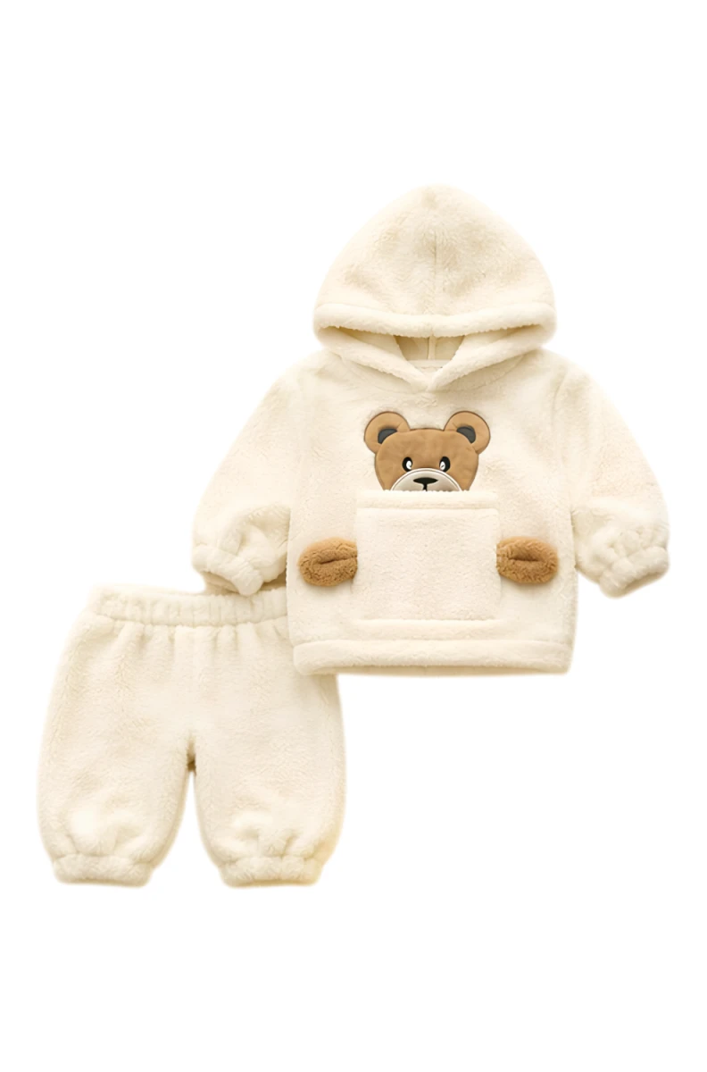 PELUŞ 2 Lİ ERKEK BEBE TAKIM  1801
