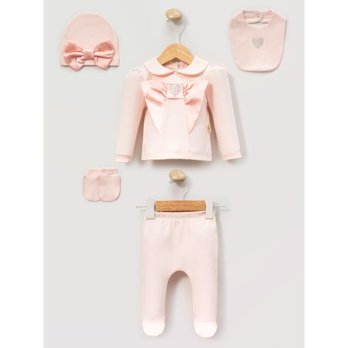 PETİT DREAM KIZ BEBE 5 Lİ ZIBIN SET 2118