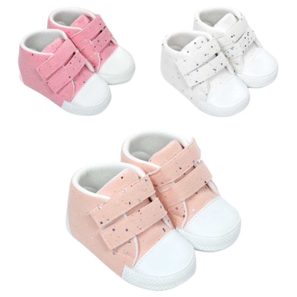 PIRILTI KIZ BEBE CANVANS PATİK 4000
