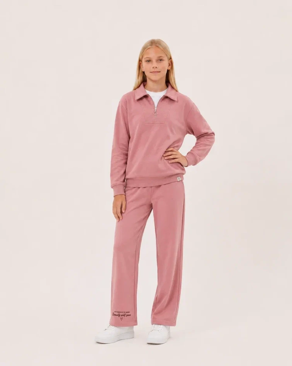 POLO YAKA 2 İP KIZ ÇOCUK TAKIM R26478