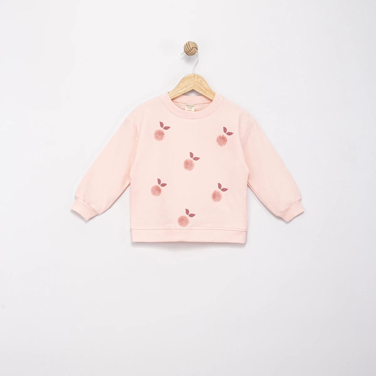 PÜSKÜL ÇİÇEK NAKIŞLI 2 İP SWEAT 0292-2