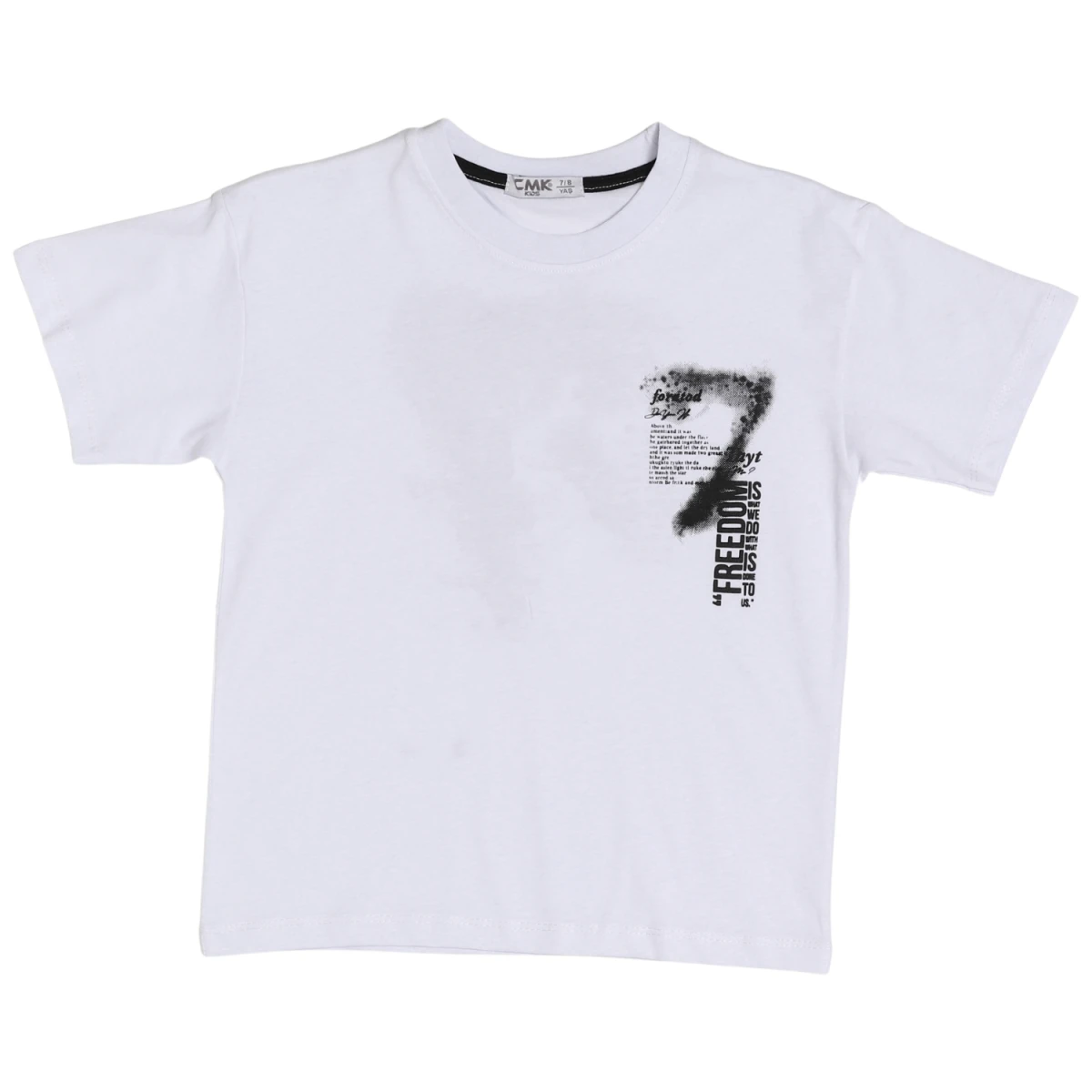 PÜSKÜRTME BASKILI ERKEK ÇOCUK TİŞÖRT 80380