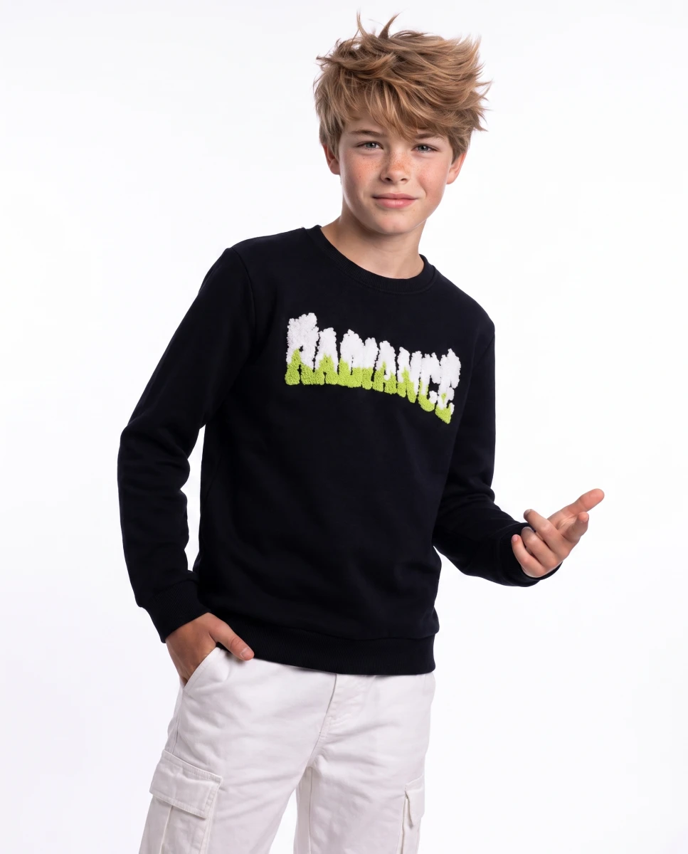 RADIENCE BASKILI 3 İP ERKEK ÇOCUK SWEAT 4187