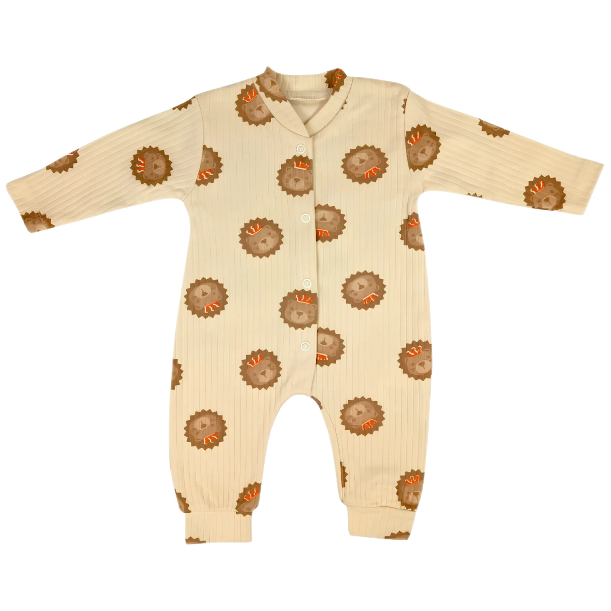 RAPORLU ASLAN BASKILI PENYE BEBE MANŞETLİ TULUM 100148