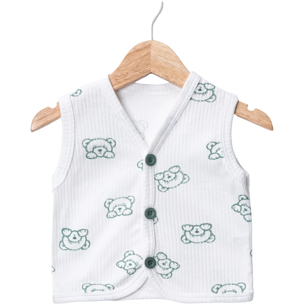RAPORLU AYICIK DESEN BASKILI ERKEK BEBE YELEK 6240