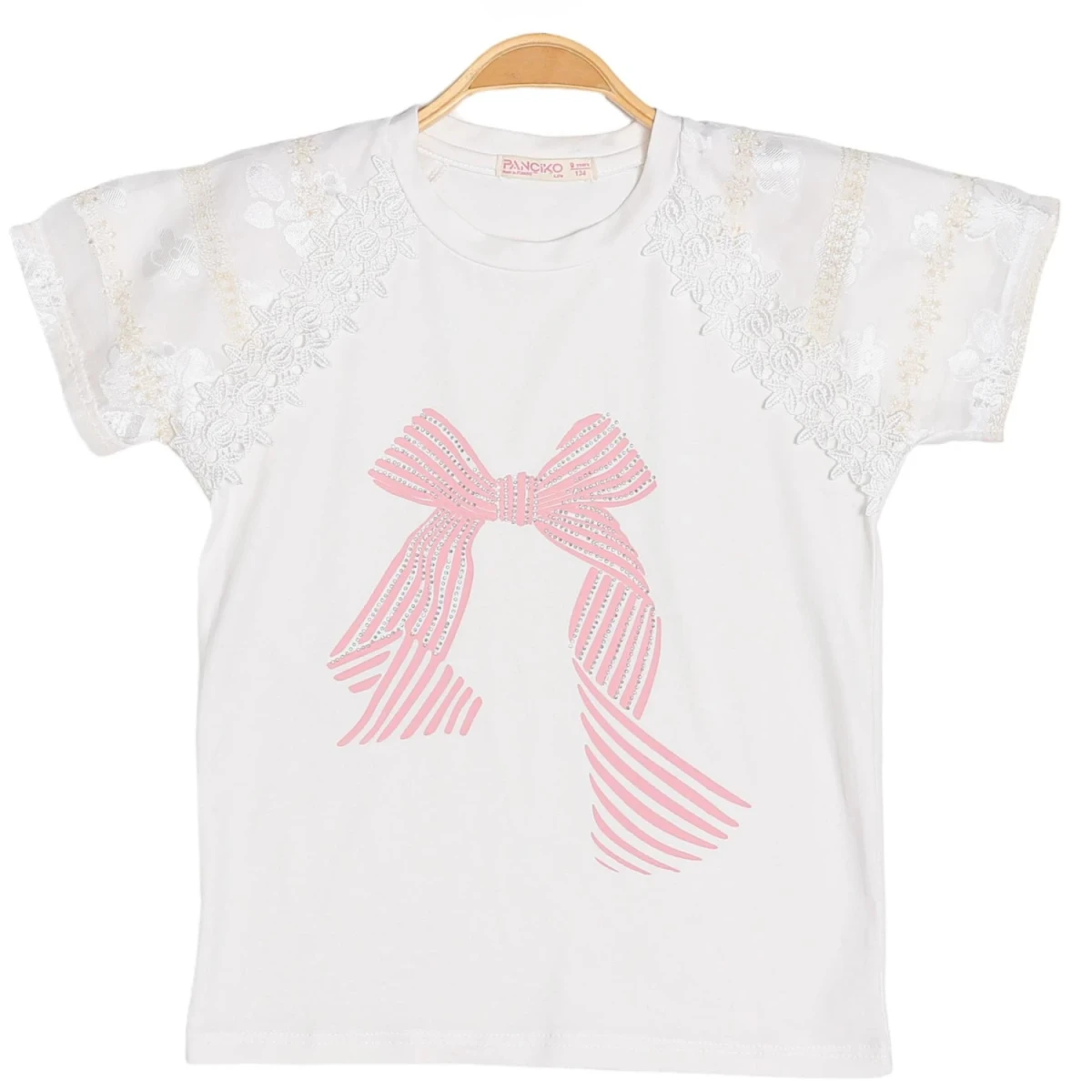 REGLAN KOL FİYONK BASKILI KIZ ÇOCUK BADİ 7813