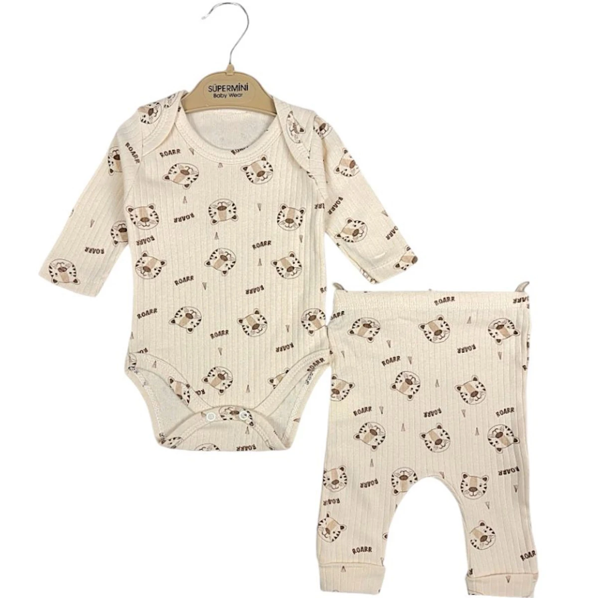 ROAR TİGER BASKILI BADİLİ ERKEK BEBE 2 Lİ TAKIM 50138