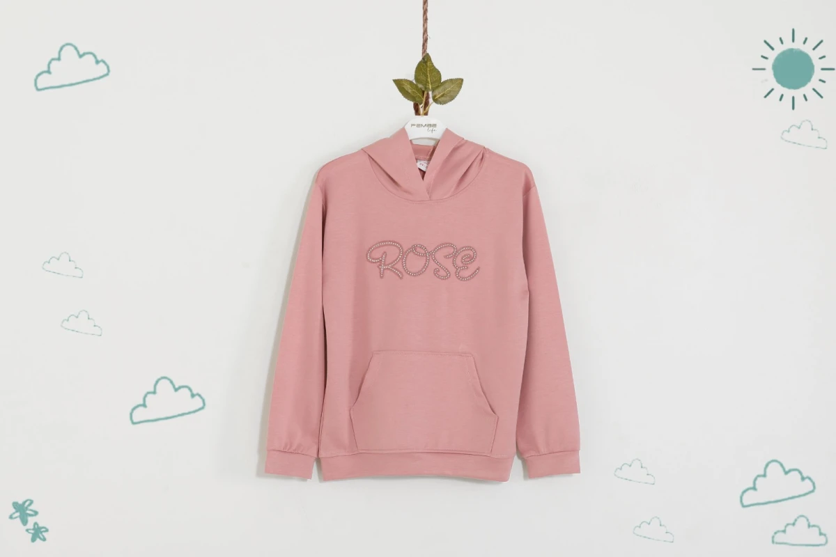 ROSE TAŞLI OYSHO KAPÜŞONLU SWEAT 3905