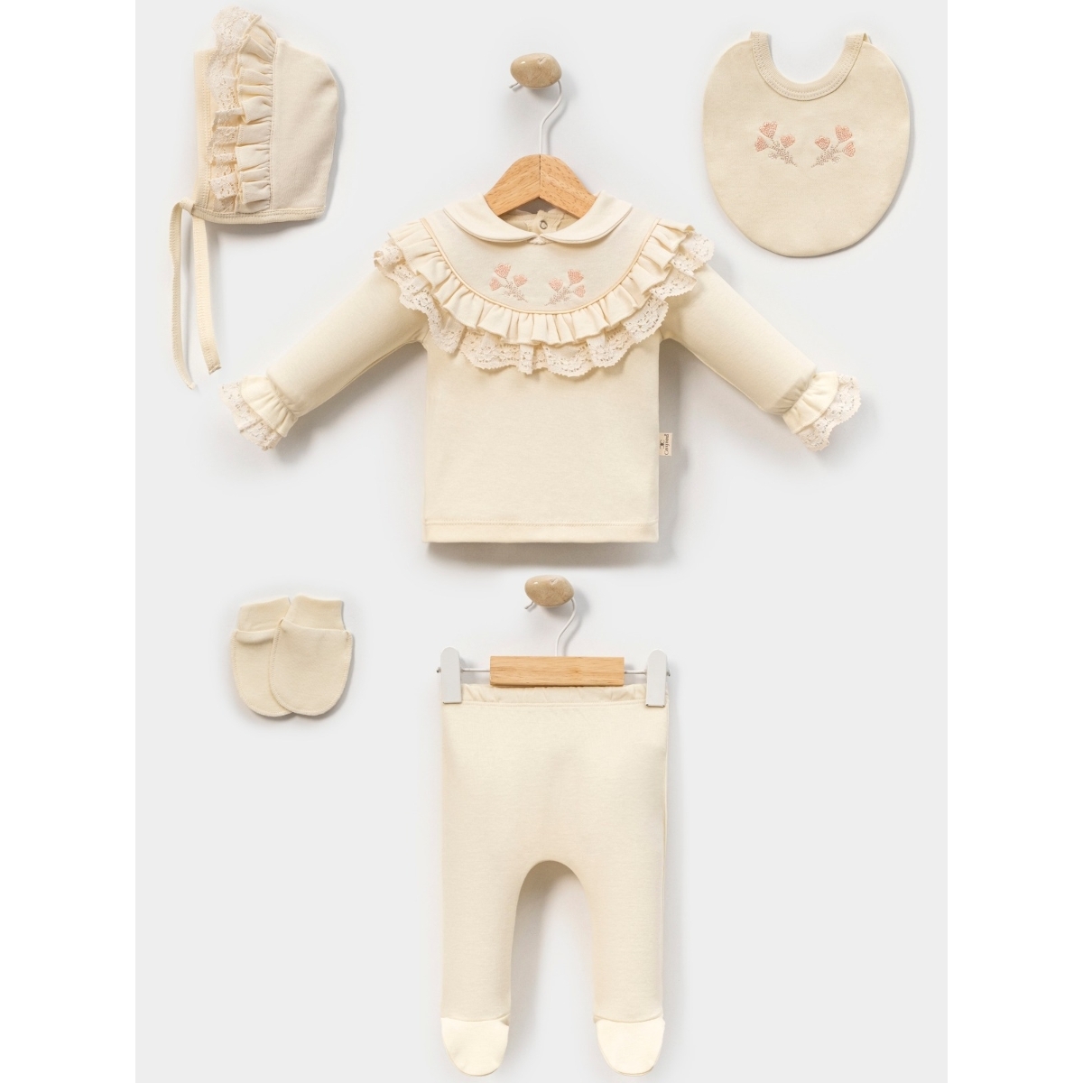 ROSSİE KIZ BEBE 5 Lİ ZIBIN SET 2114
