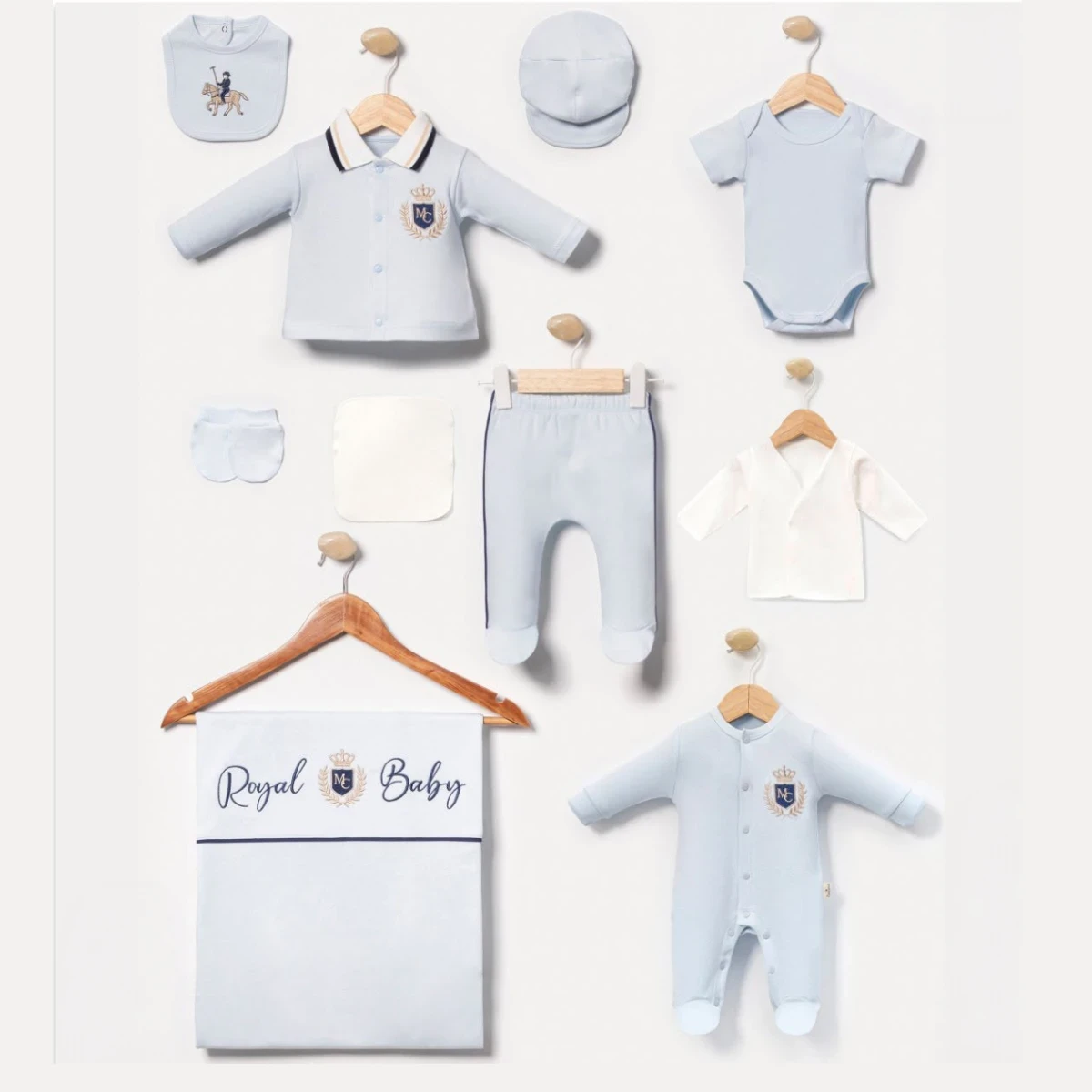 ROYAL PAMUKLU ERKEK BEBEK 10 LU SET 3053