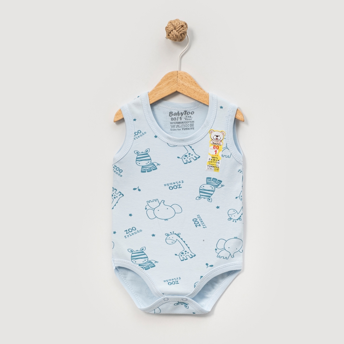 SAFARİ DESENLİ KÜÇÜK BOY ASKILI BEBE BADİ 707802