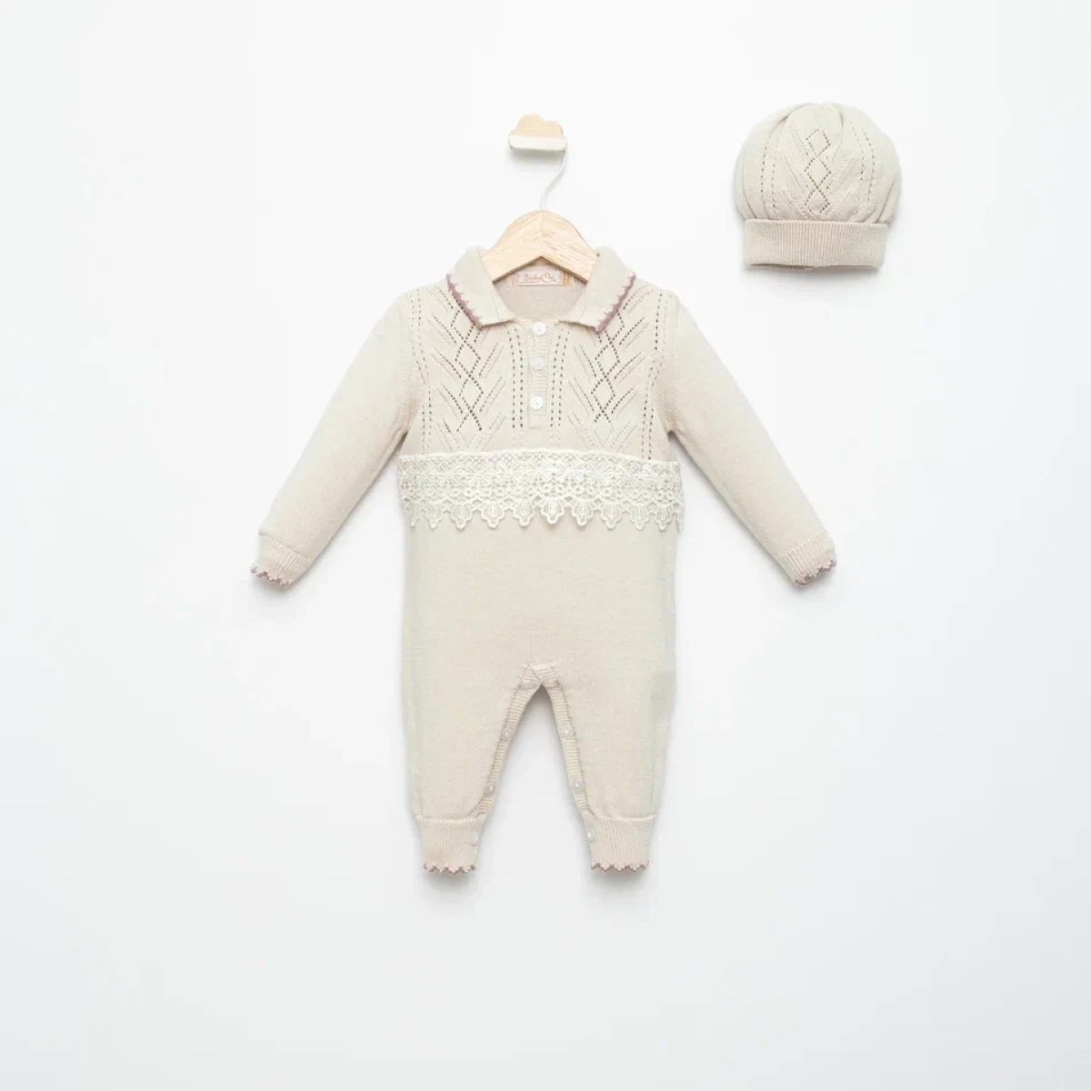 ŞAPKALI TRİKO BEBE TULUM 4099