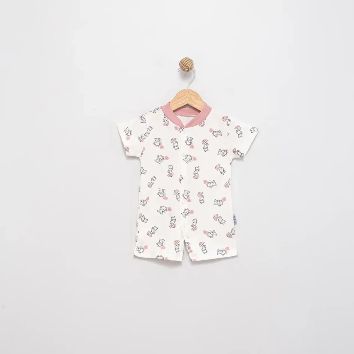 ŞEMSİYELİ FİL BASKILI PENYE BEBE TULUM 1450