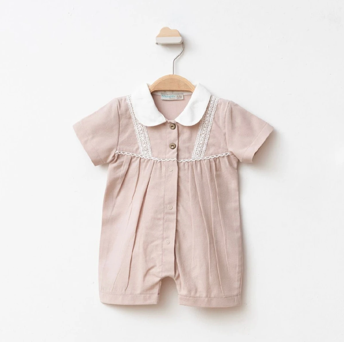 ŞERİT ASKILI KIZ BEBE TULUM 7810