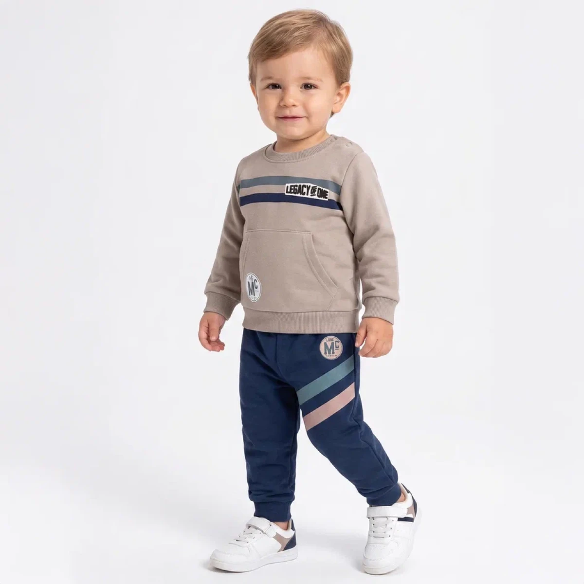 ŞERİT ÇİZGİLİ 2 İP ERKEK BEBE TAKIM 27153