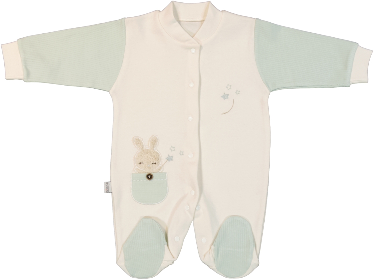SİHİRBAZ TAVŞAN NAKIŞLI PENYE BEBE TULUM 8110