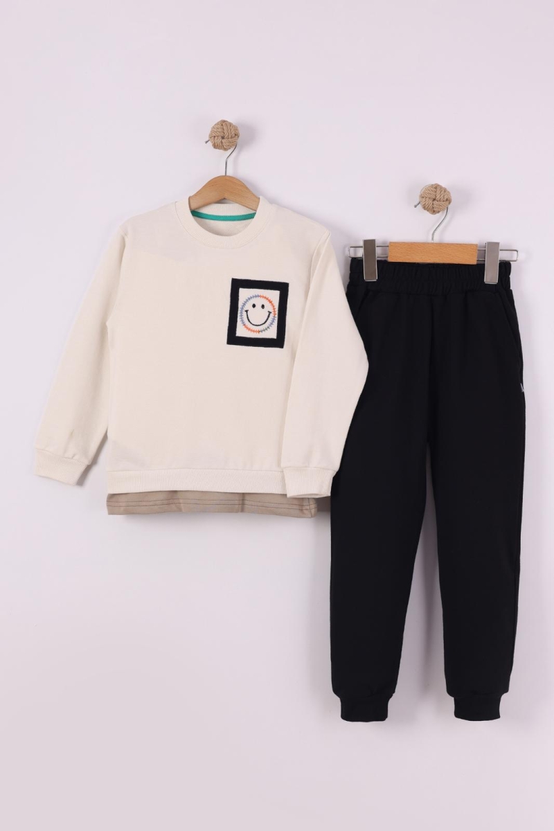 SMILE NAKIŞLI ERKEK ÇOCUK MEVSİMLİK TAKIM 1393
