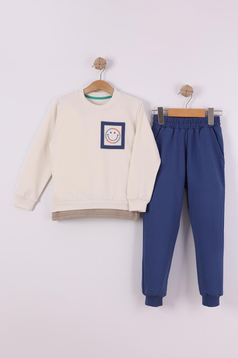 SMILE NAKIŞLI ERKEK ÇOCUK MEVSİMLİK TAKIM 1394