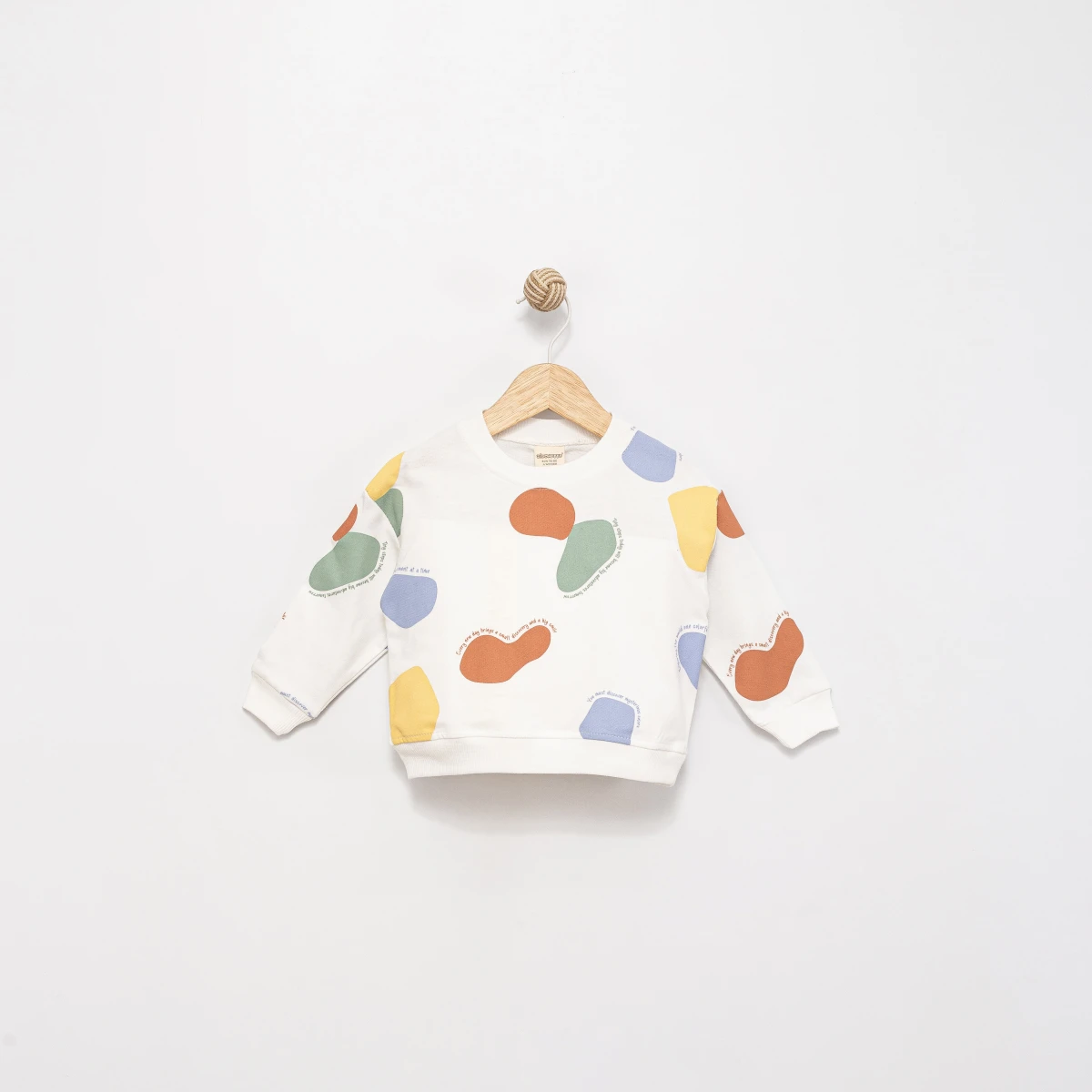 SOYUT GEOMETRİK DESENLİ 2 İP ERKEK BEBE SWEAT 9541-1