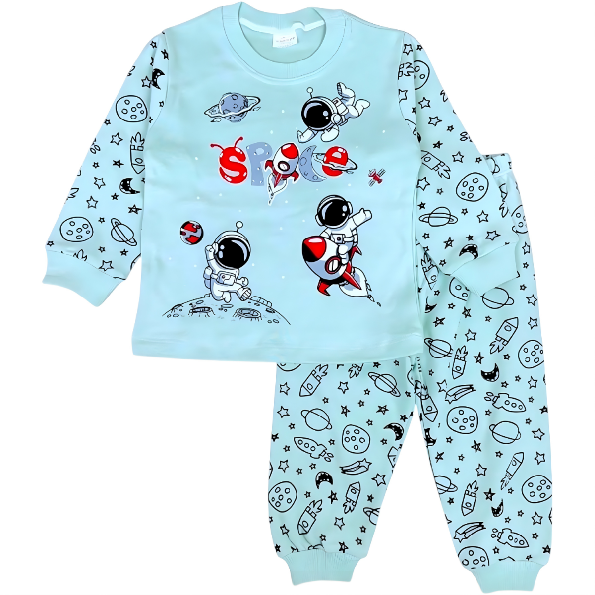 SPACE ASTRONOT BASKILI 2 Lİ PİJAMA TAKIM 1594