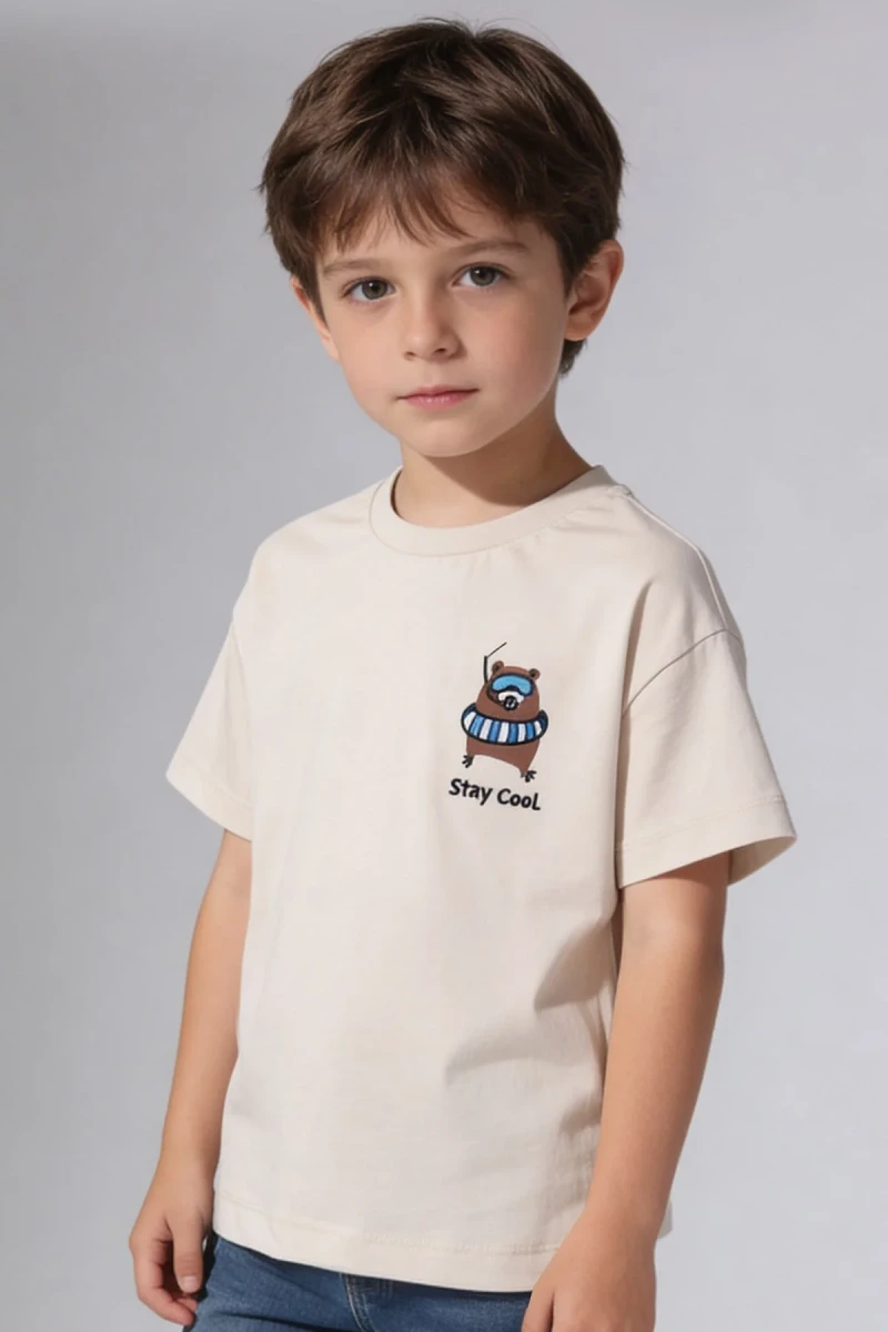 STAY COOL BASKILI ERKEK ÇOCUK TİŞÖRT 456
