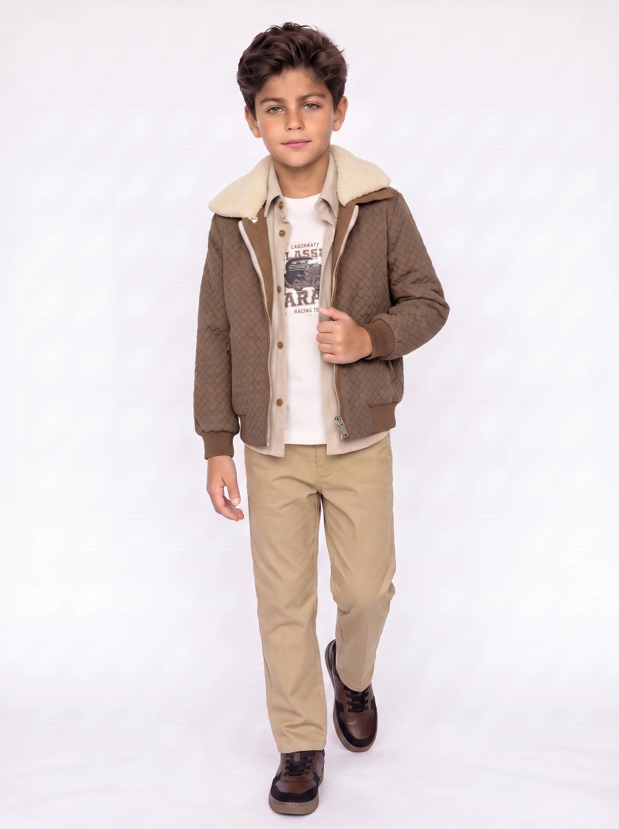 SÜET MONTLU 4 LÜ ERKEK ÇOCUK TAKIM 3148