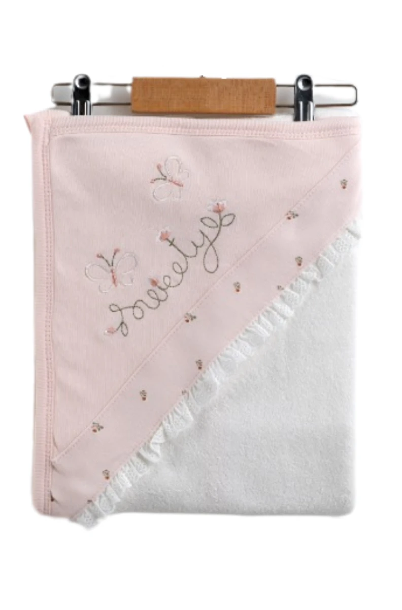 SWETTY NAKIŞLI KIZ BEBE HAVLU 0114
