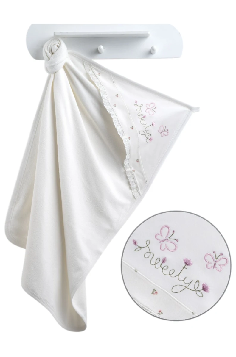 SWETTY NAKIŞLI KIZ BEBE HAVLU 0114