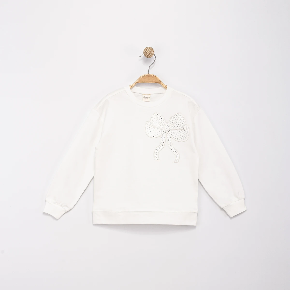 TAŞLI FİYONK APLİKELİ 2 İP SWEAT 0222-3