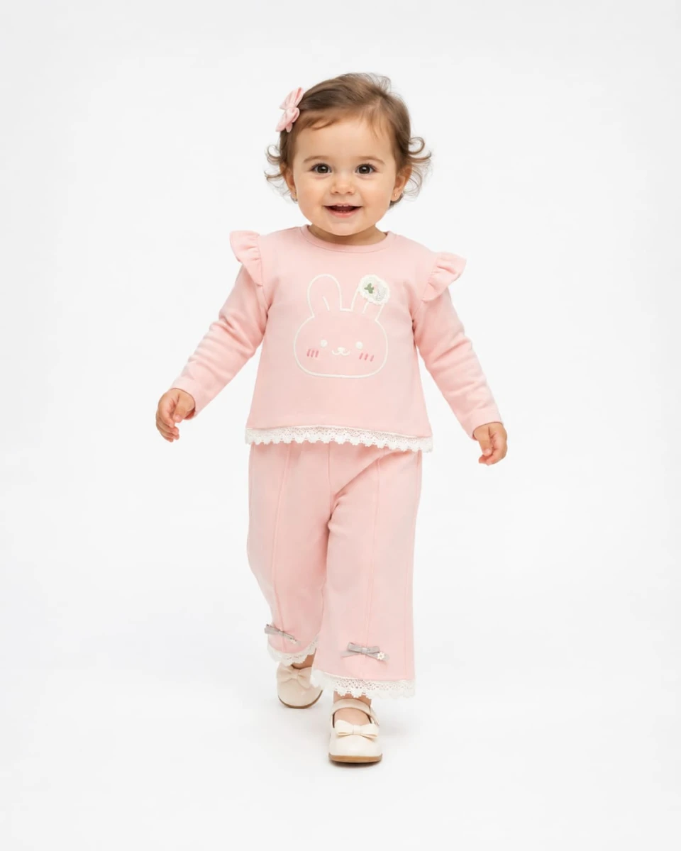 TAVŞANLI 3 İP KIZ BEBE TAKIM 6774