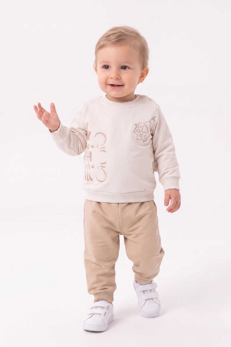 TIGER NAKIŞLI 2 Lİ ERKEK BEBE TAKIM 4052